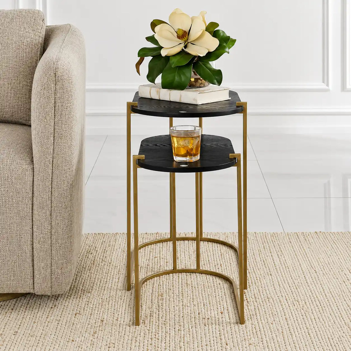Elegant Modern Nesting Tables for Living Room Decor