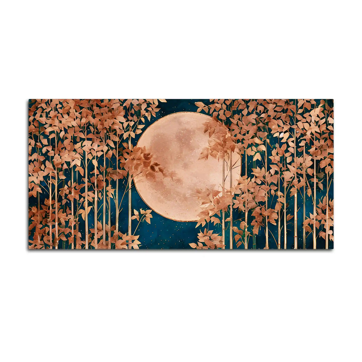 Elegant Moonlight Forest Canvas Wall Art Painting