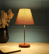 Elegant Night Lamp with Aluminum Base Table Lamp Shade