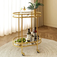 Elegant Rolling Bar Cart for Contemporary Spaces Trolley
