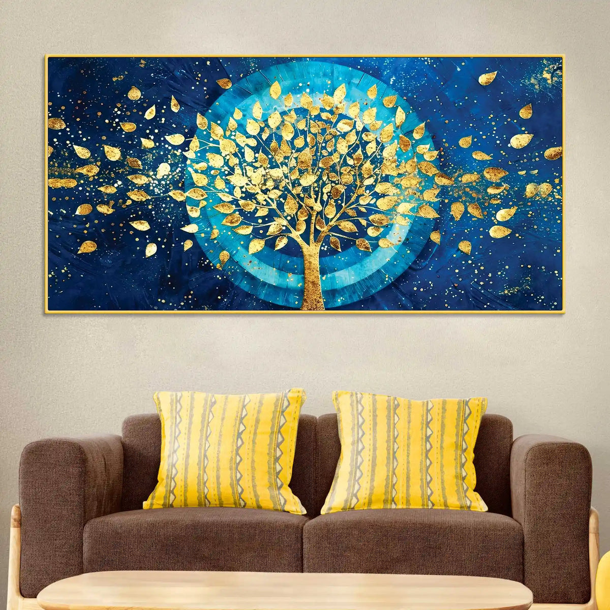 Elegant Tree of Life Abstract Canvas Painting for Home & Office Décor