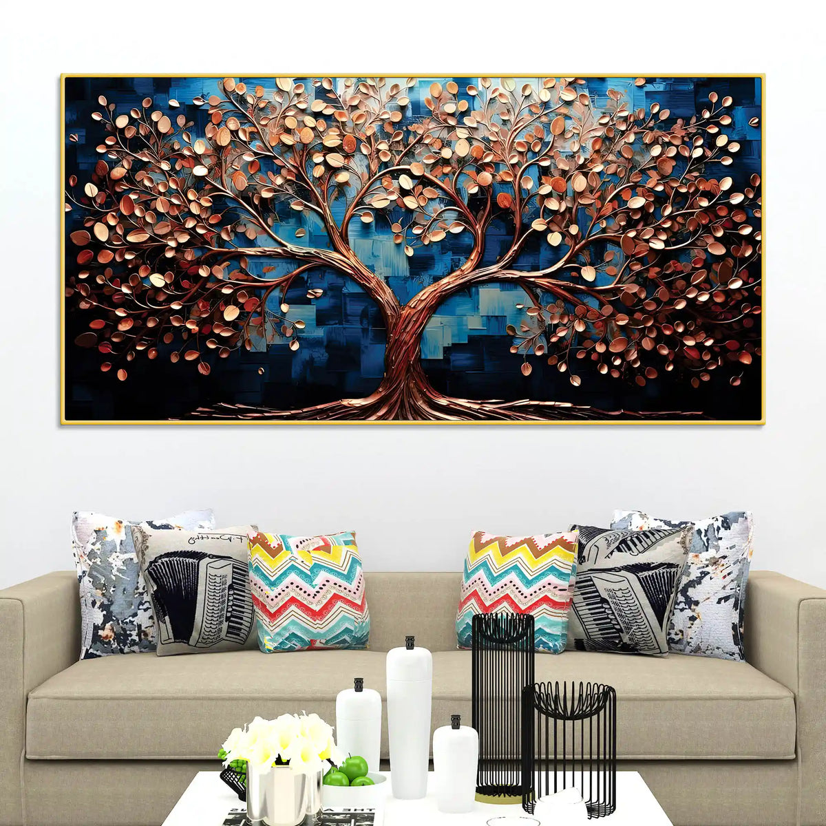 Elegant Tree of Life Canvas Painting for Modern Homes