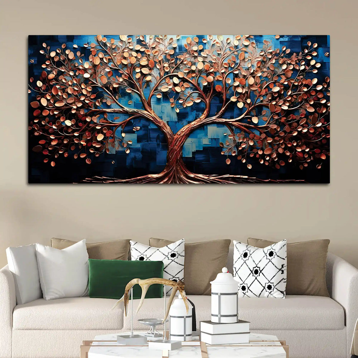 Elegant Tree of Life Canvas Painting for Modern Homes
