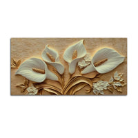 Elegant White Calla Lily Canvas Painting Wall Art for Living Room Decor