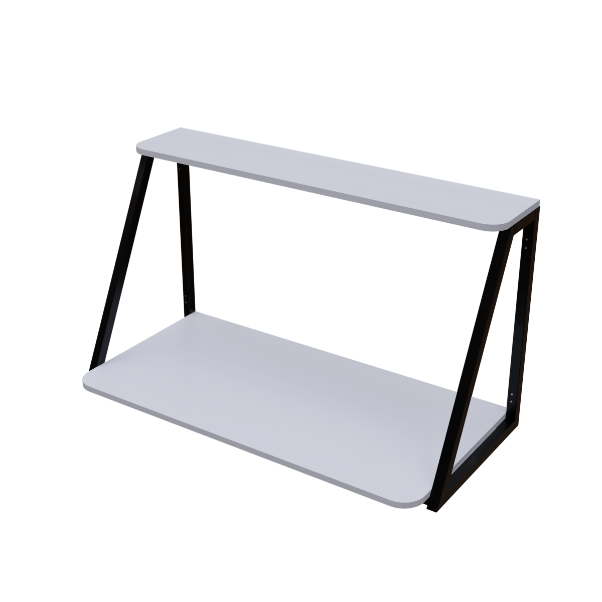 Elegant Wooden Wall Mounted Desk for Books & Display Decor