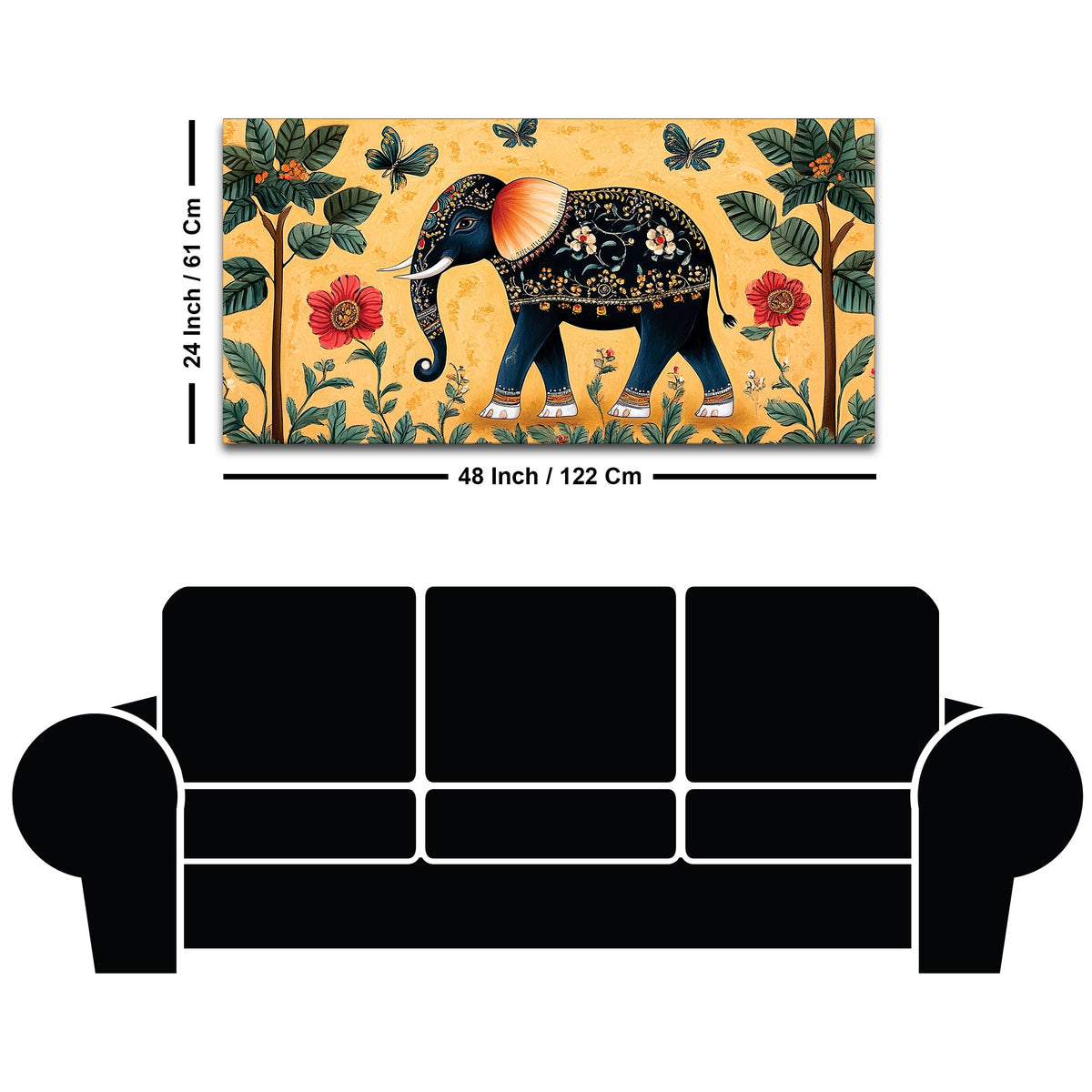 Elephant Wall Art Canvas Wall Painting