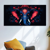 Eternal Lord Shri Ganesha Stylish Canvas Wall Painting for Home & Office Decor