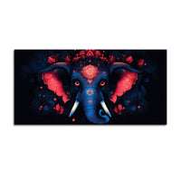 Eternal Lord Shri Ganesha Stylish Canvas Wall Painting for Home & Office Decor