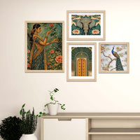 Ethnic Home Decor Wall Frame Set of Four