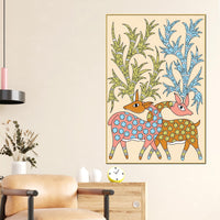 Ethnic Indian Canvas Painting | Nature Inspired Wall Art