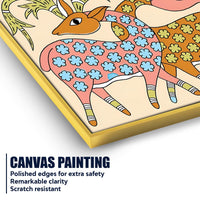 Ethnic Indian Canvas Painting | Nature Inspired Wall Art