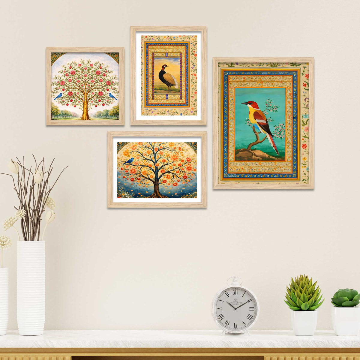 Ethnic Indian Wall Frame Set of Four