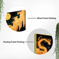 Fantasy Dragon Abstract Canvas Painting