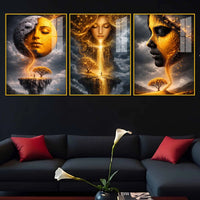 Fantasy Dream World Acrylic Wall Art Painting Set of 3