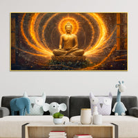 Gautam Buddha Canvas Painting for Stylish Walls