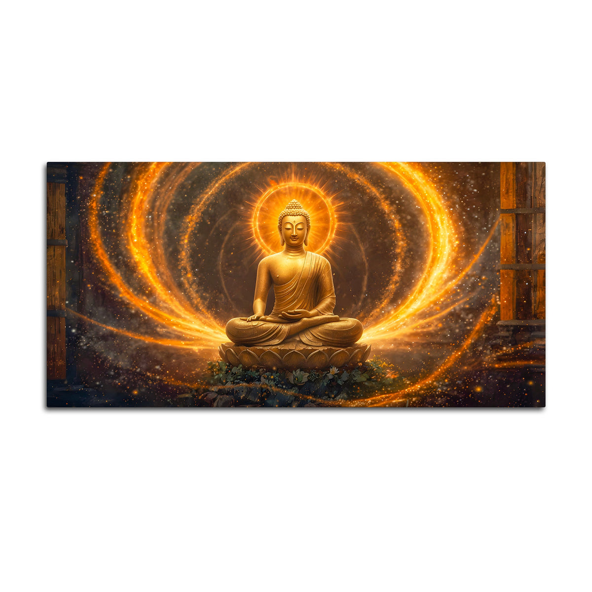 Gautam Buddha Canvas Painting for Stylish Walls