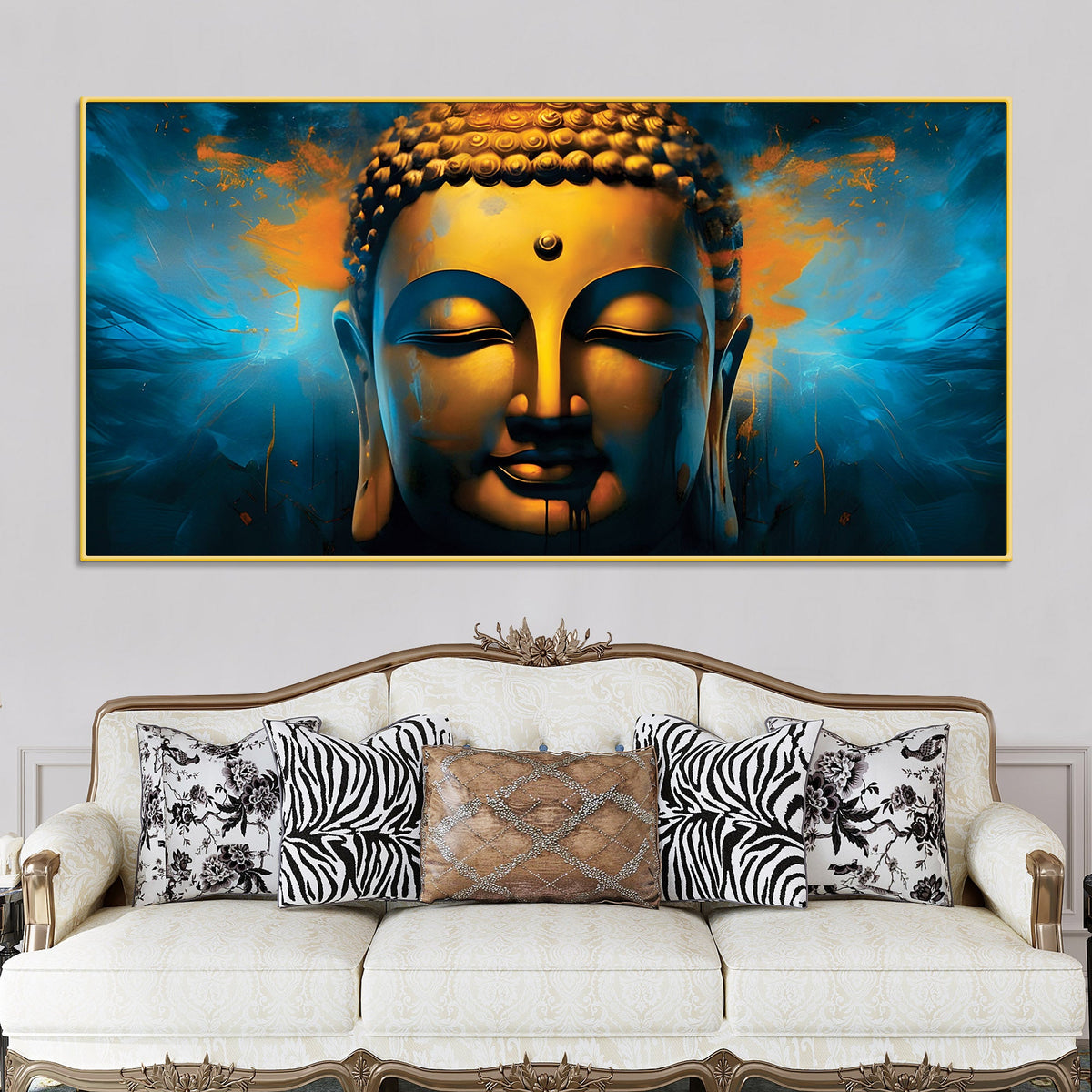 Gautam Buddha Painting for Home & Office Spiritual Decor