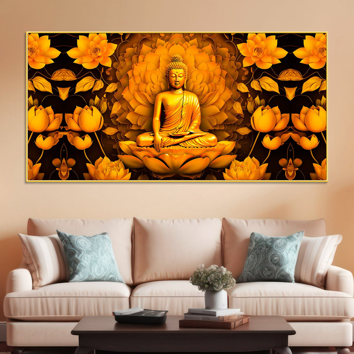 Gautam Buddha Wall Painting for Home Decoration