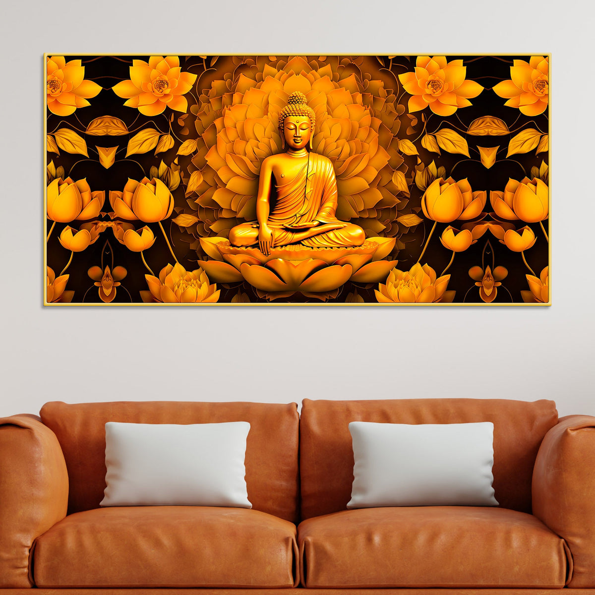 Gautam Buddha Wall Painting for Home Decoration