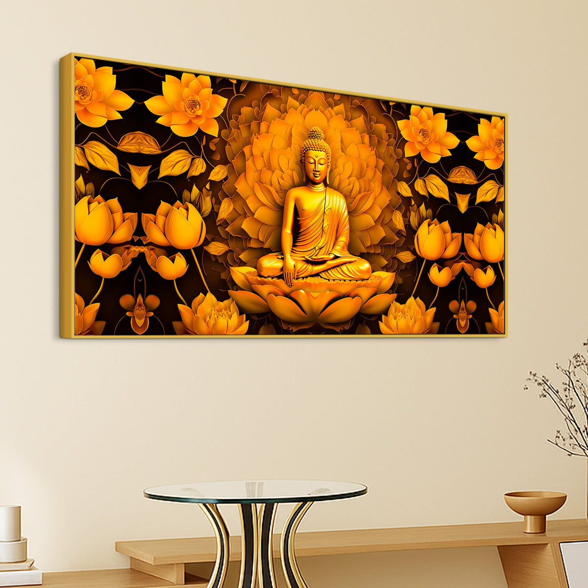 Gautam Buddha Wall Painting for Home Decoration