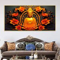Gautam Buddha Wall Painting for Office & Home Décor