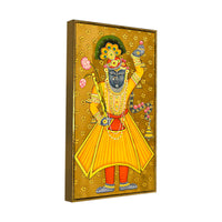 God Shrinath Ji Canvas Painting | Devotional Indian Wall Decor Art