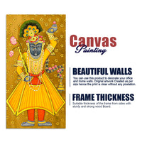 God Shrinath Ji Canvas Painting | Devotional Indian Wall Decor Art