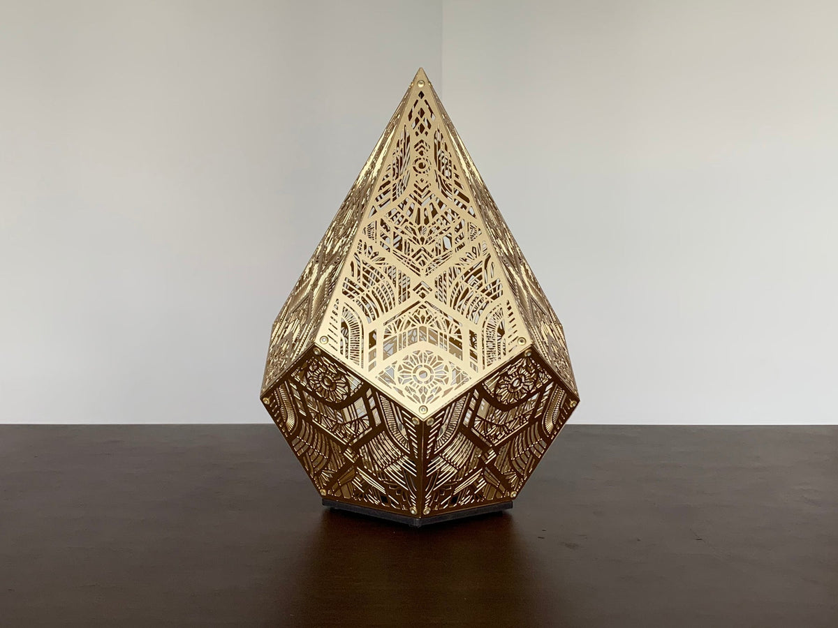Golden Pointed Decorative Table Light