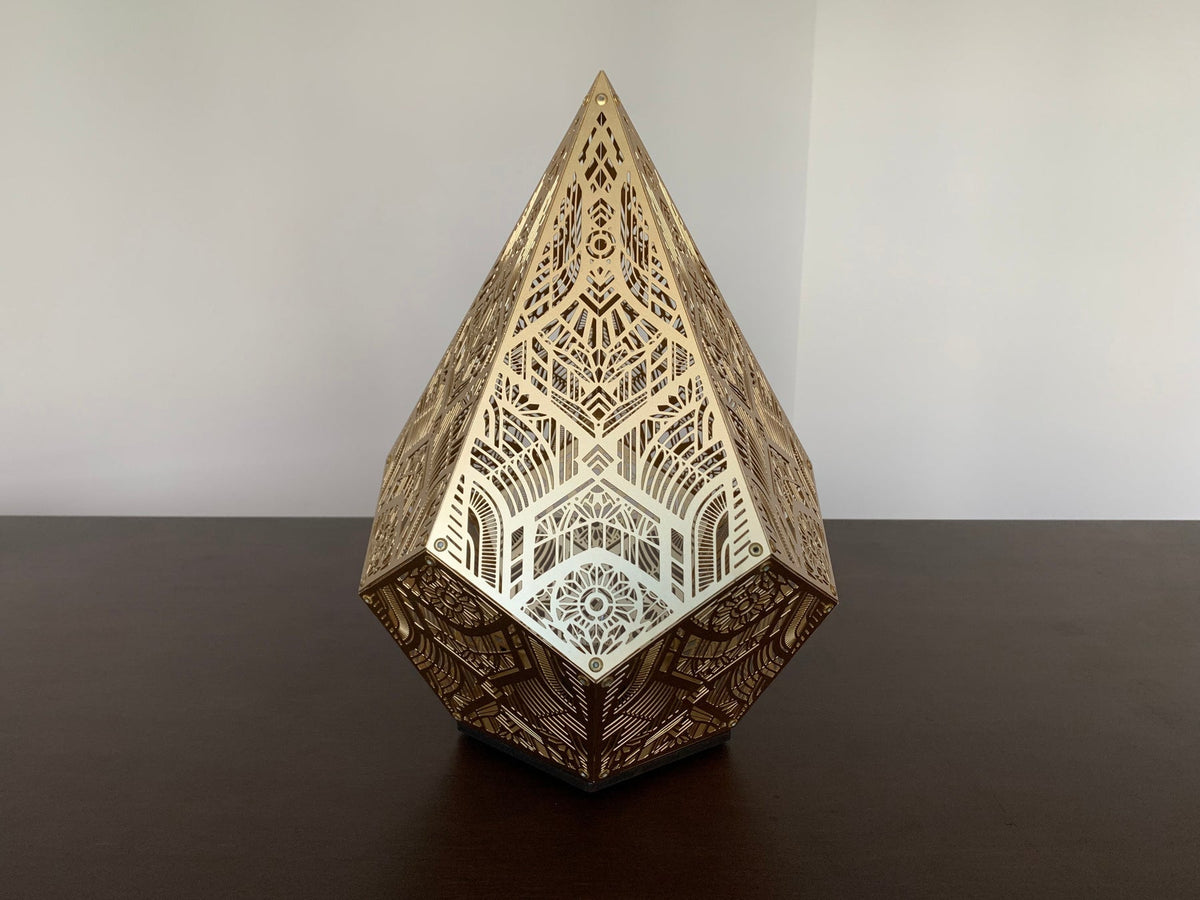 Golden Pointed Decorative Table Light