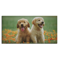 Golden Retriever Puppies Premium Canvas Wall Painting