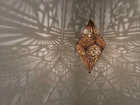 Golden Shadow Casting Hanging Lamp