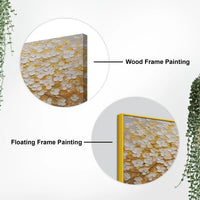 Golden Tree Wall Art Abstract Canvas Painting