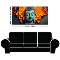 Graceful Buddha Wall Painting for Calm Living Spaces