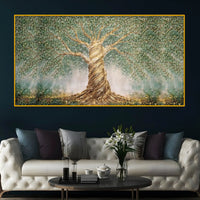 Grand Tree of Life Crystal Glass Wall Painting