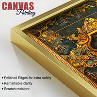 Green Gold Arabic Canvas Islamic Wall Canvas Painting