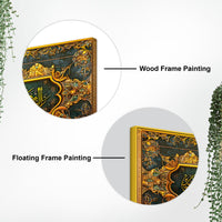 Green Gold Arabic Canvas Islamic Wall Canvas Painting