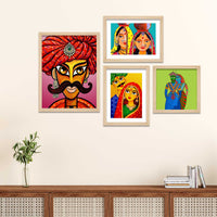 Handcrafted Look Rajasthani Wall Frame Set of Four