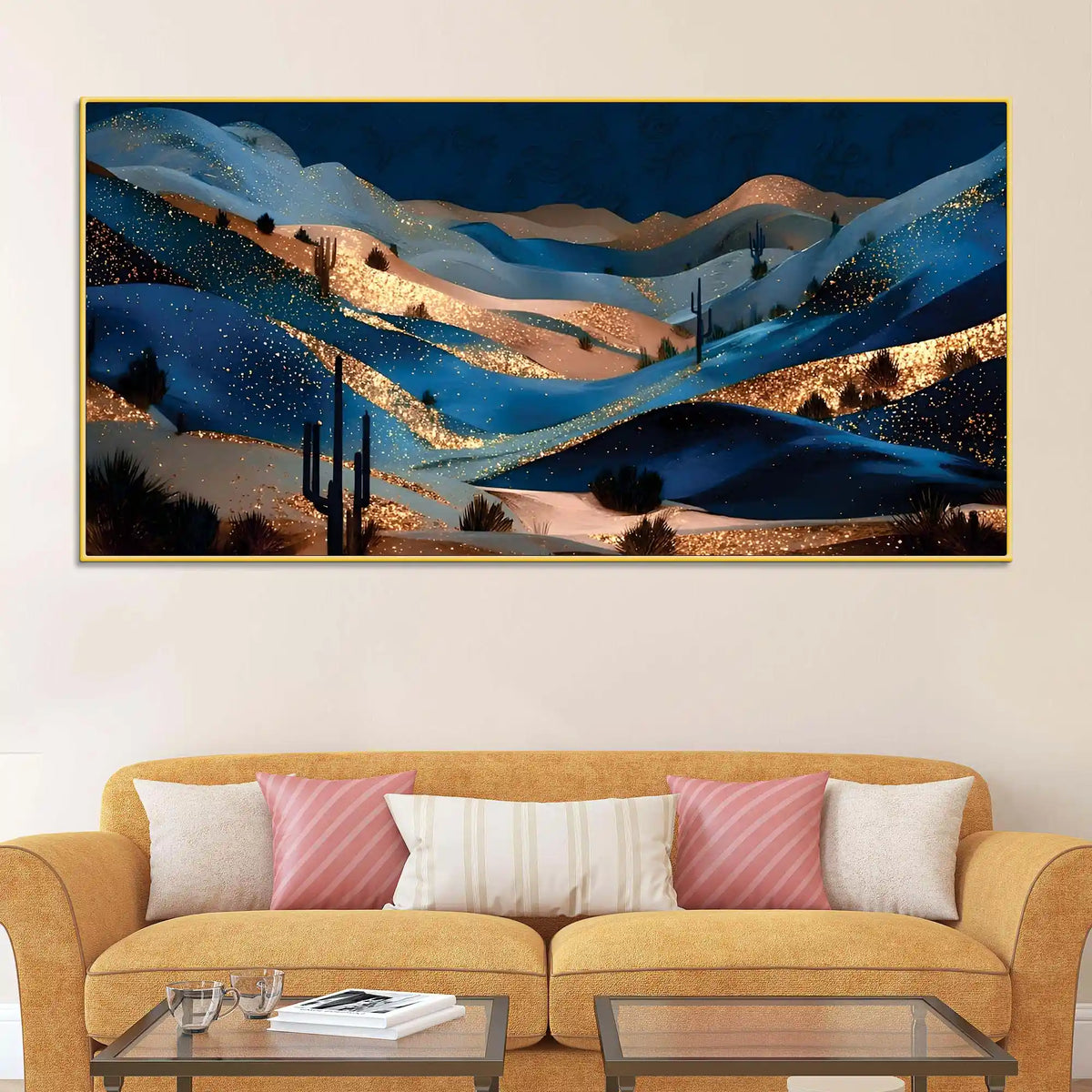 Handcrafted Style Abstract Canvas Wall Art Painting