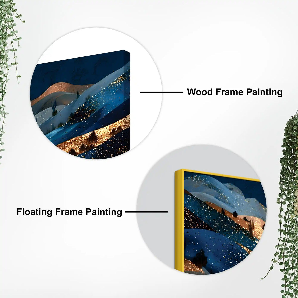 Handcrafted Style Abstract Canvas Wall Art Painting