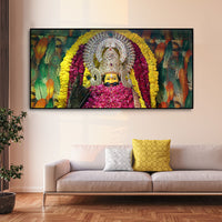 Hindu God Khatu Shyam Baba Premium Canvas Wall Painting