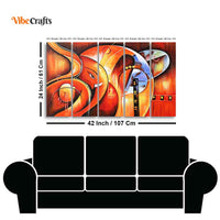 Hindu Lord Ganesha Wall Painting of 5 Pieces