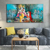 Hindu Lord Radha kishana Wall Painting