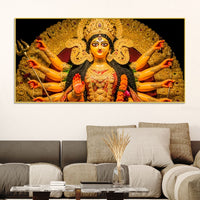 Hindu Spiritual Durga Mata Wall Canvas Painting