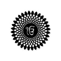 Ikk Onkaar Sacred Sikh Symbol Metal Art Wall Decor