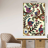 Indian Birds Canvas Painting | Nature Inspired Wall Decor & Gifting
