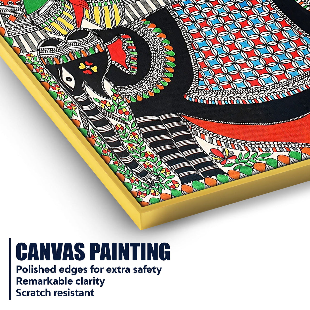 Indian Cultural Madhubani Canvas Painting