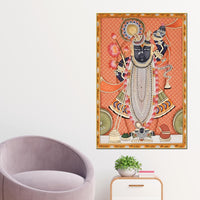 Indian Pichwai Shrinathji Wall Painting | Pichwai Style Canvas Decor