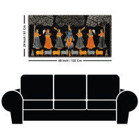 Indian Traditional Pichwai Krishna Raas Leela Wall Painting