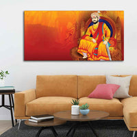 Indian Warrior Chhatrapati Shivaji Maharaj Wall Painting