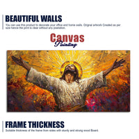 Inspiring Jesus Christ Canvas Wooden Canvas Wall Painting